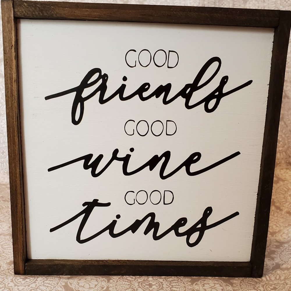 Friends Wooden Sign